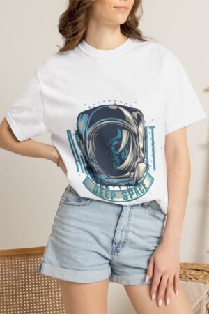Astronaut Deep Space Unisex Garment-Dyed T-Shirt
