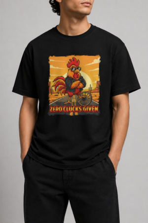 Rooster "Zero Clucks Given" Graphic Tee