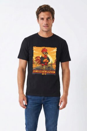 Rooster "Zero Clucks Given" Graphic Tee