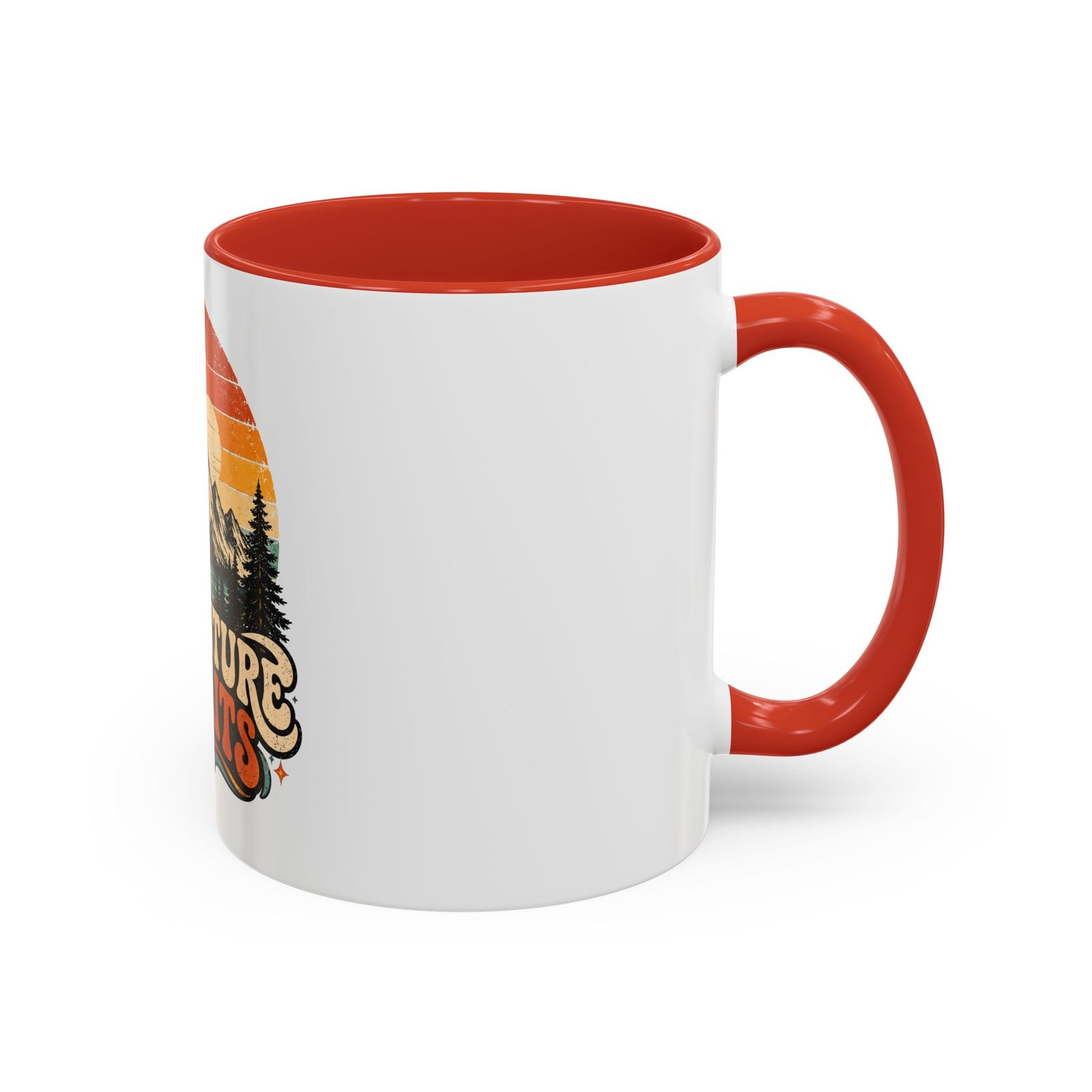 Adventure Awaits Coffee Mug — Retro Mountain Camping Design - Image 8