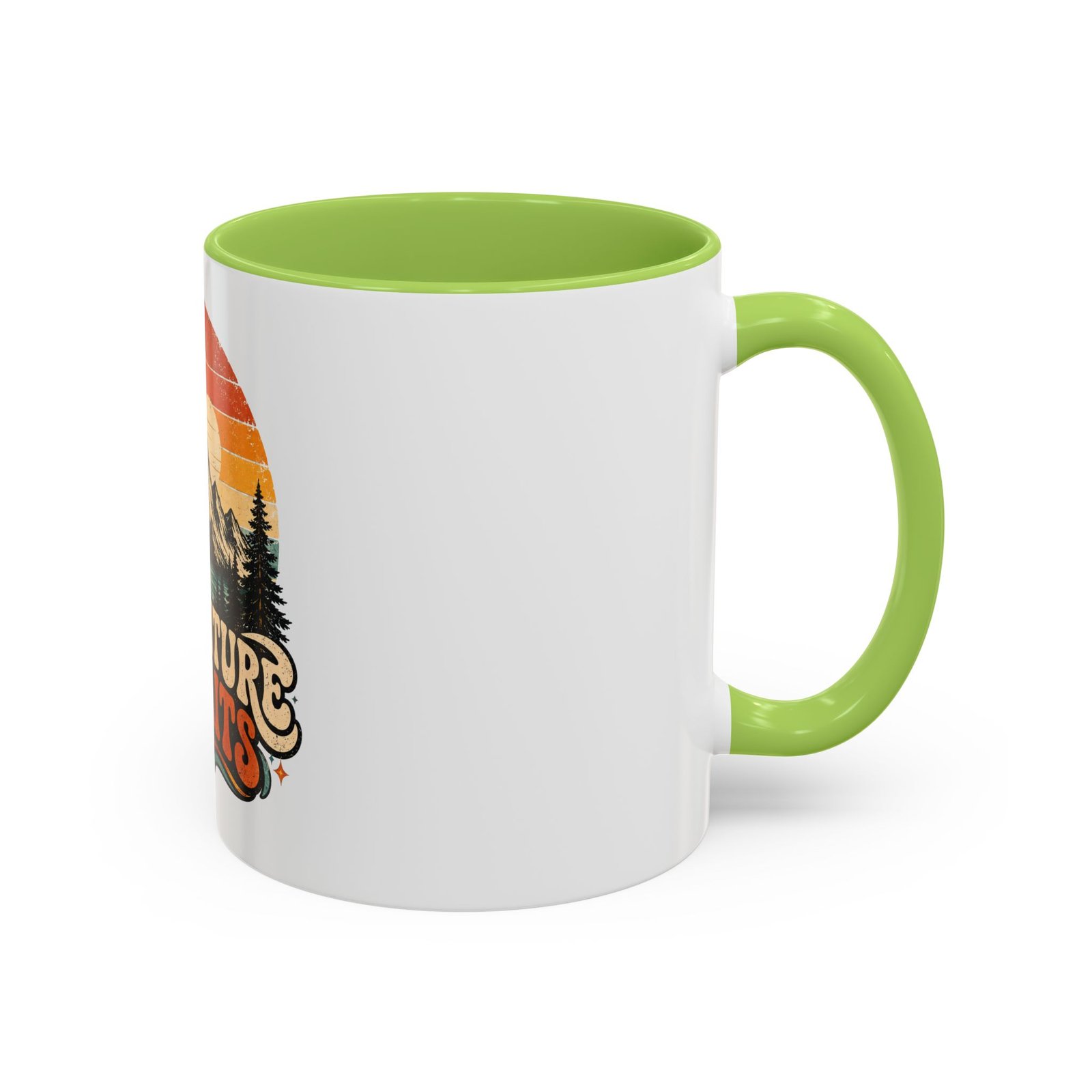 Adventure Awaits Coffee Mug — Retro Mountain Camping Design - Image 16