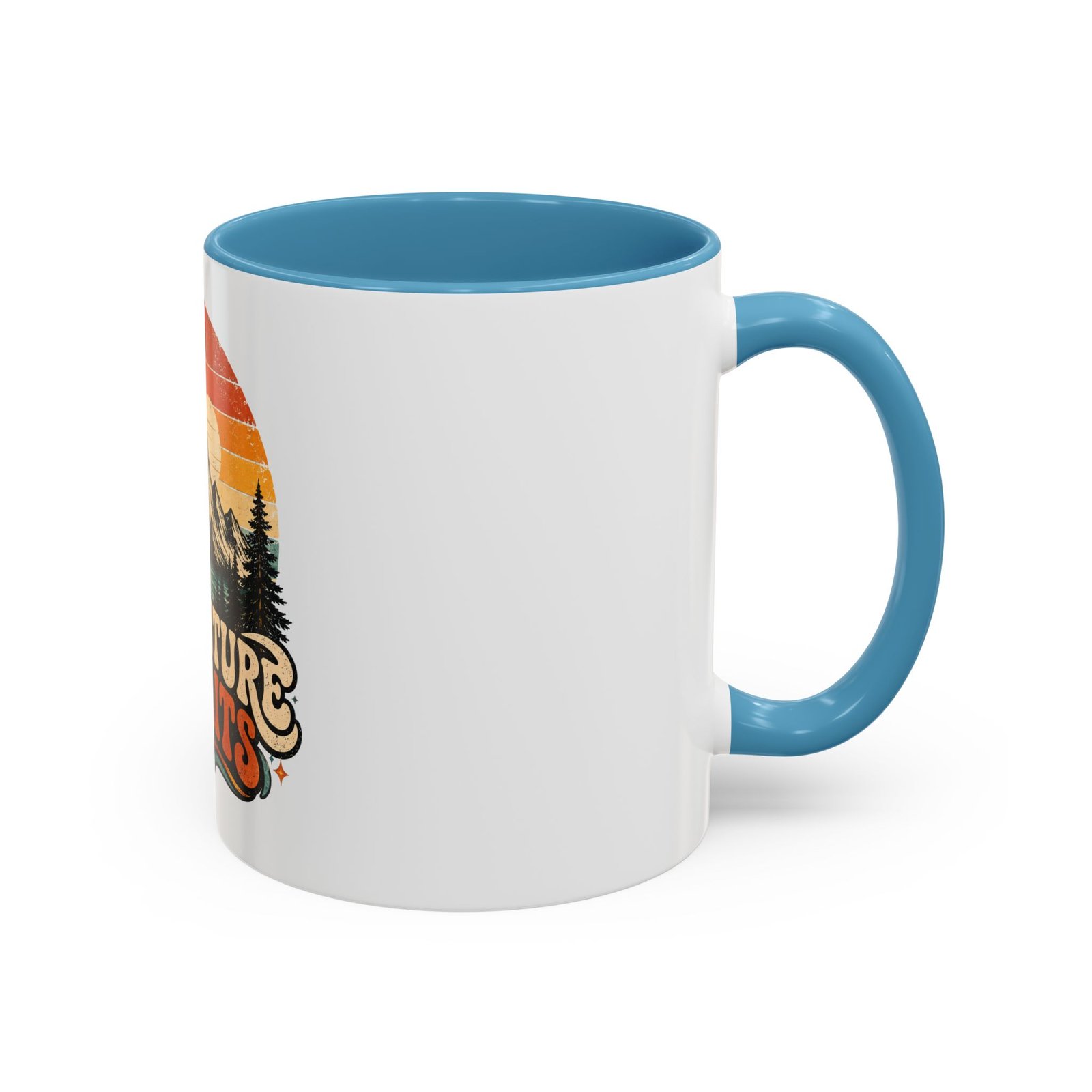 Adventure Awaits Coffee Mug — Retro Mountain Camping Design - Image 10