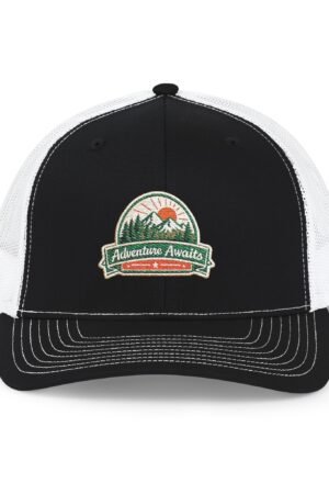 Adventure Awaits Trucker Cap - Embroidered Outdoor Snapback